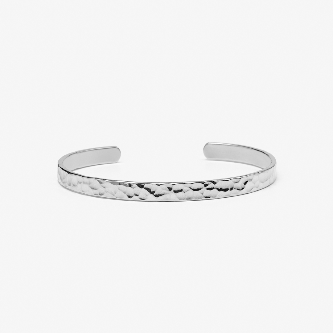 Bracelet Jonc Métal Argentifère Ajustable - Année 2010 - Fille - Sans Marque
