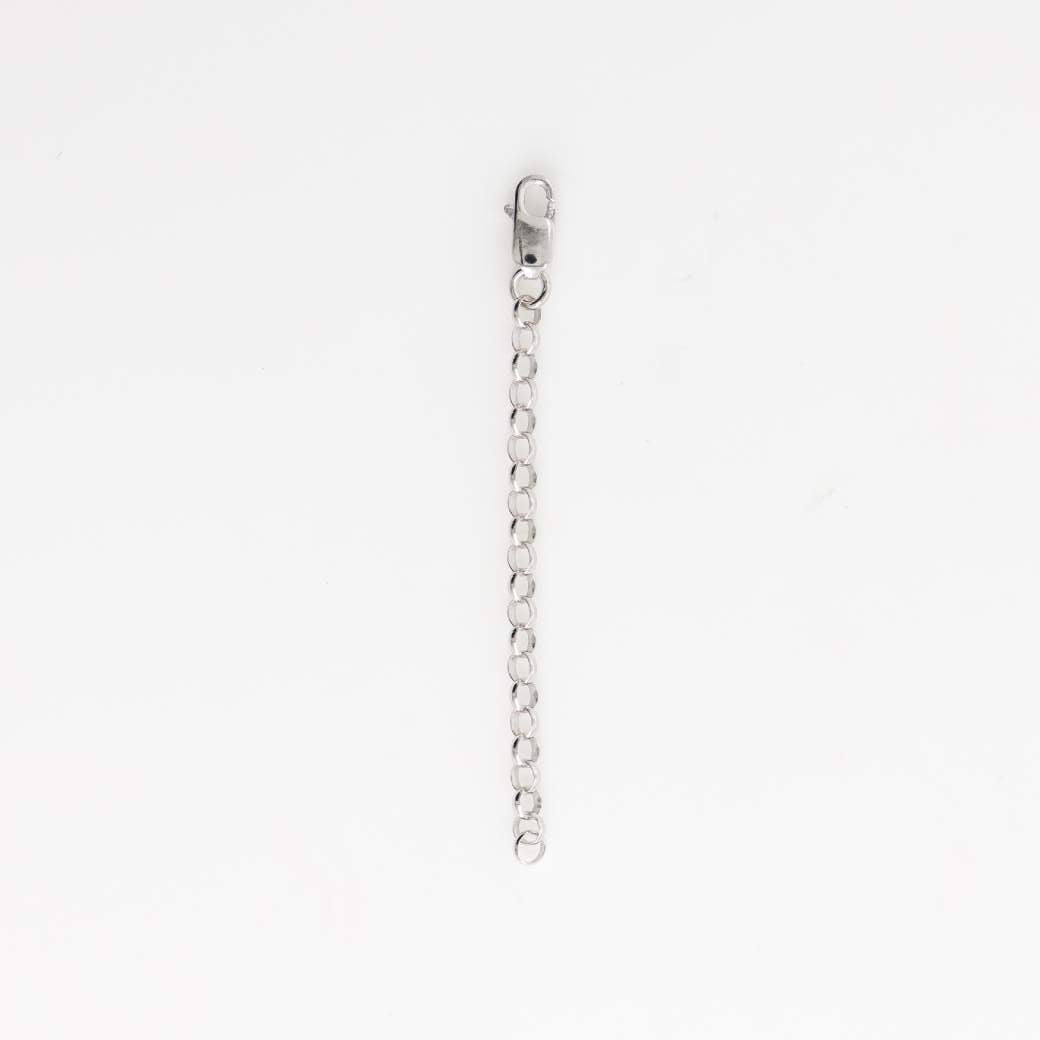 Silver necklace extension