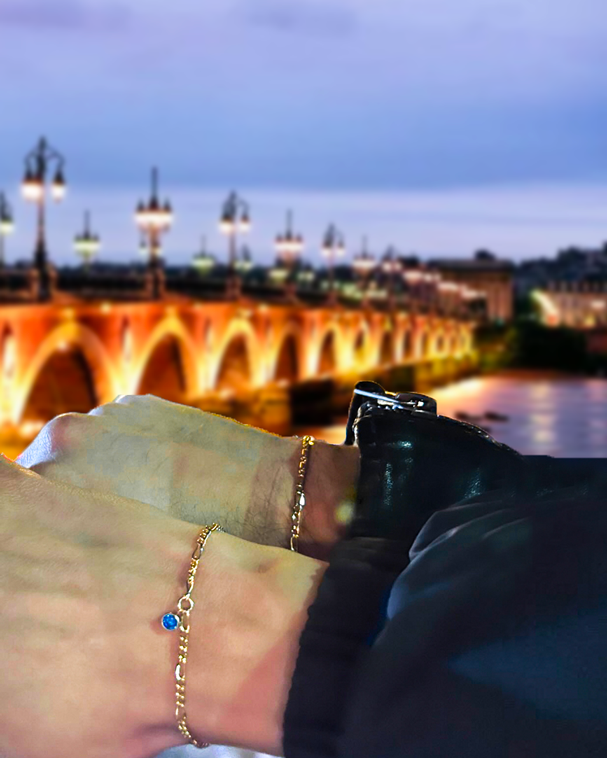 Permanent bracelet in Bordeaux ✨