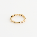 Thin gold-plated ring top view