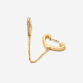 Photo gold-plated handcuff earrings