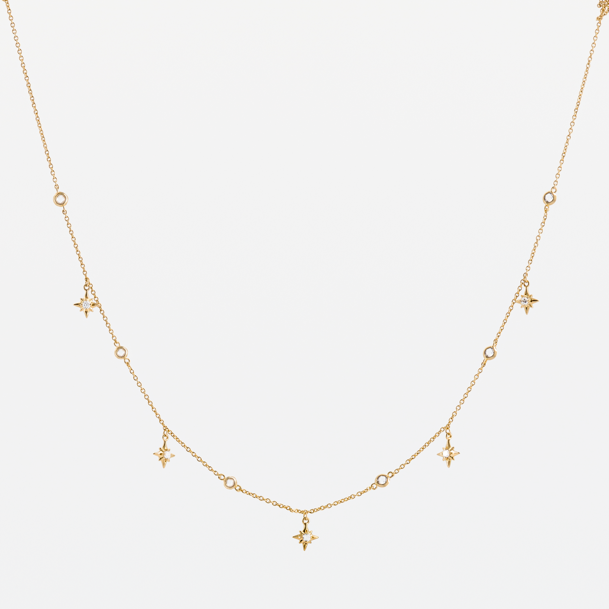 Polar star necklace front view