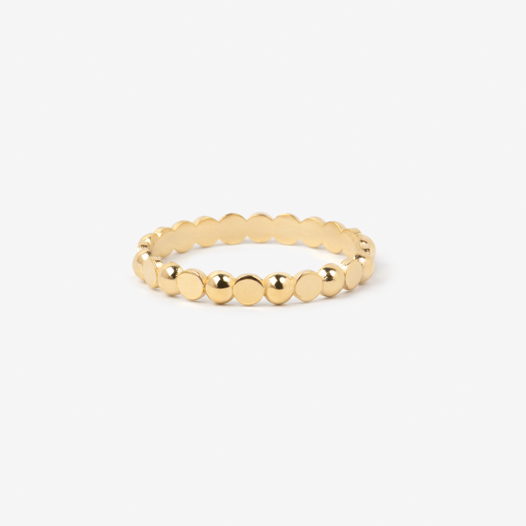 gold-plated woman's ring