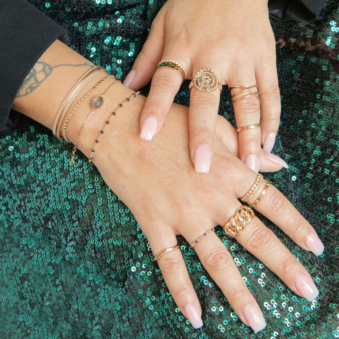 gold-plated rings