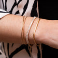 Bracelet Jonc plaqué or porté