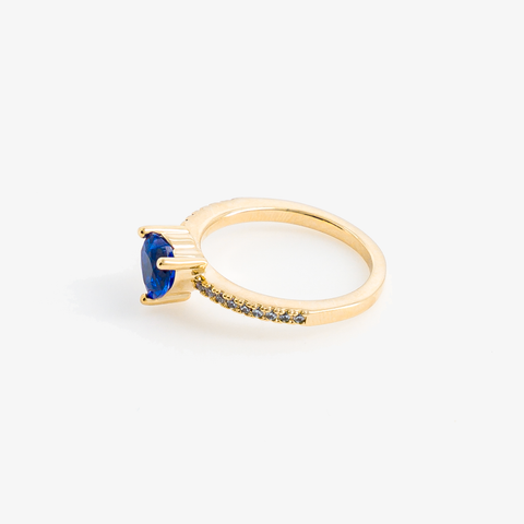 Bague coeur 2025 bleu