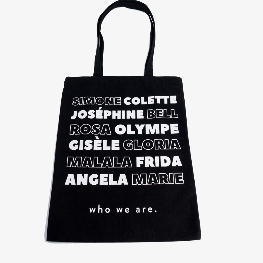 Tote Bag Noir "Voix Féministes"