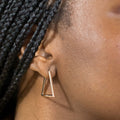 boucles d'oreille triangles plaqué or