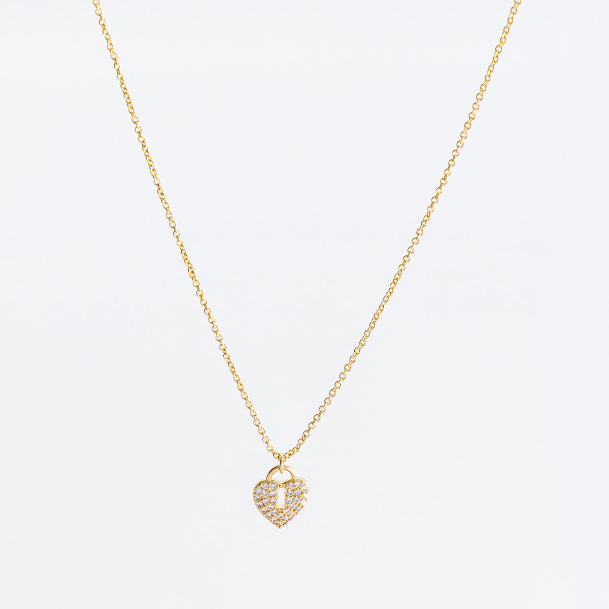 collier cadenas coeur