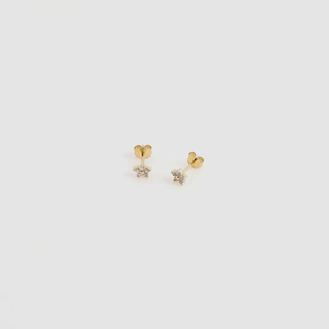 puces d'oreilles fleur