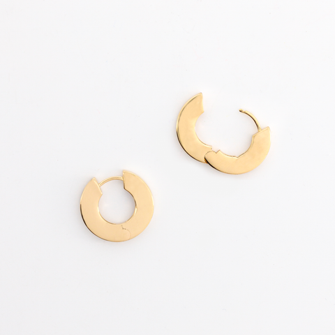 Boucles d'oreilles fantaisies plaqué or