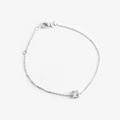 bracelet argent zirconium vue de côté