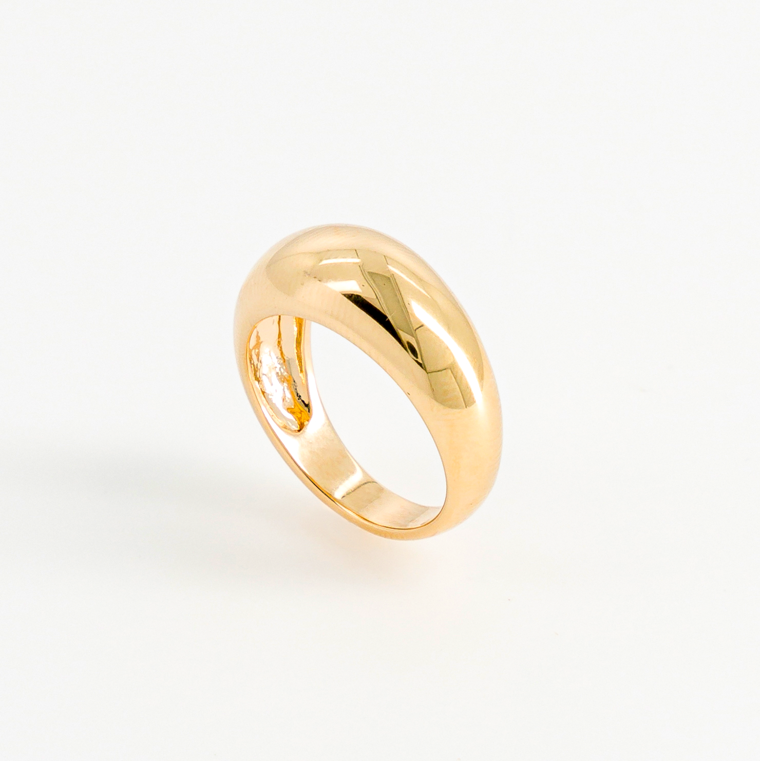 Bague dome vue de profil