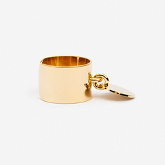 Bague avec pendentif plaqué or - La Polissonne – Who We Are