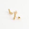 boucle d'oreille grimpante strass vue de profil