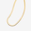 Collier maille serpent en plaqué or